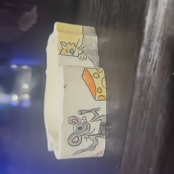 1980s world of meow cat trinket box with earrings and necklace - Picture 4 of 8